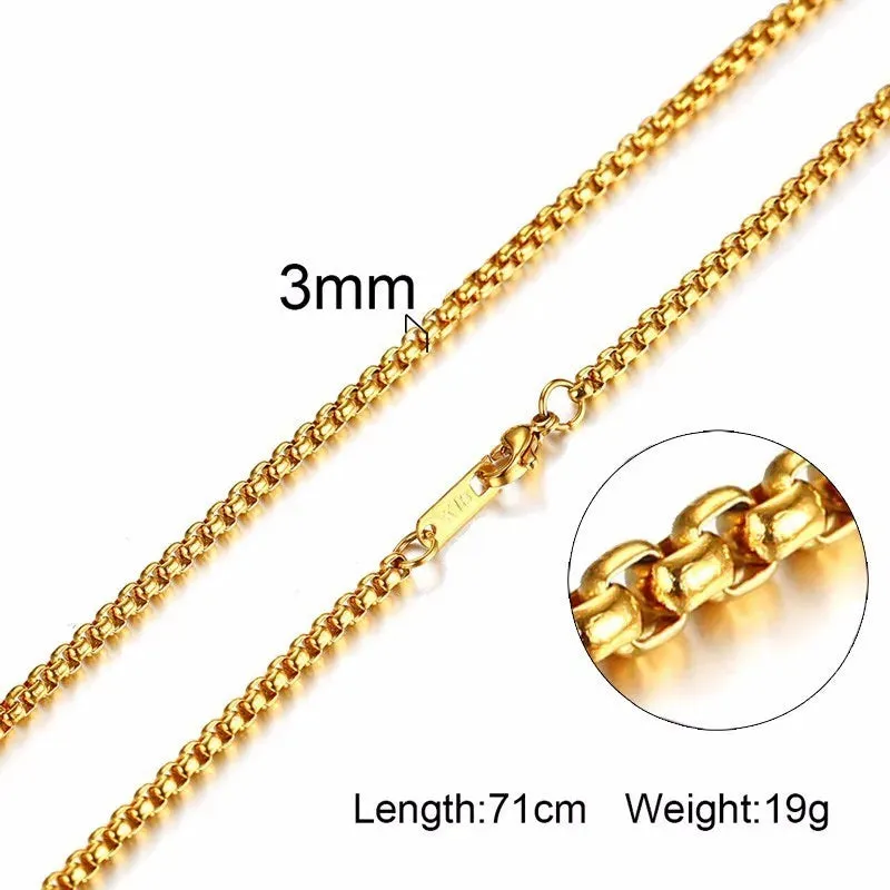 3-6MM MEN NECKLACE SNAKE CHAIN