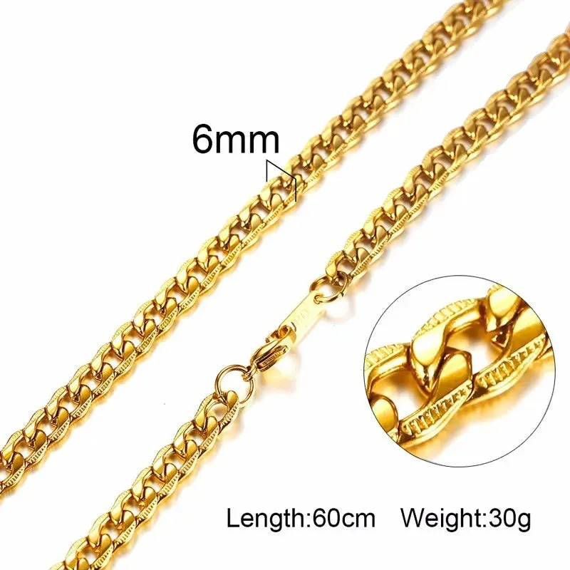 3-6MM MEN NECKLACE SNAKE CHAIN