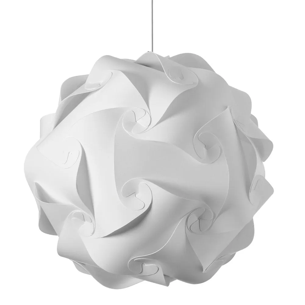 3 Light Pendant, Polished Chrome Finish, White Fabric