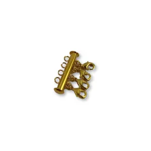 4 Chain Gold Necklace Spacer Tube