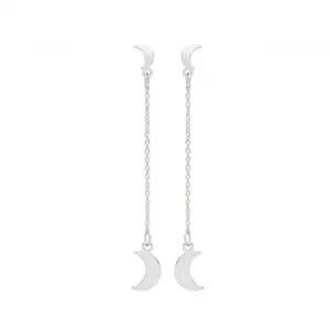 Acotis Silver Drop Earrings Rhodium Plated G51225