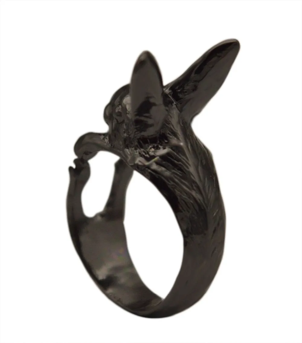 Adjustable Vintage Hippie Chic  Rabbit   Knuckles Rings