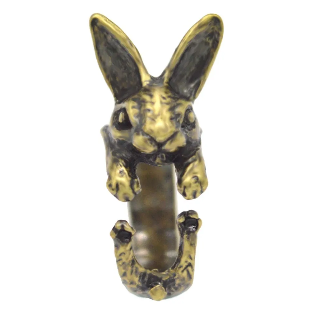 Adjustable Vintage Hippie Chic  Rabbit   Knuckles Rings