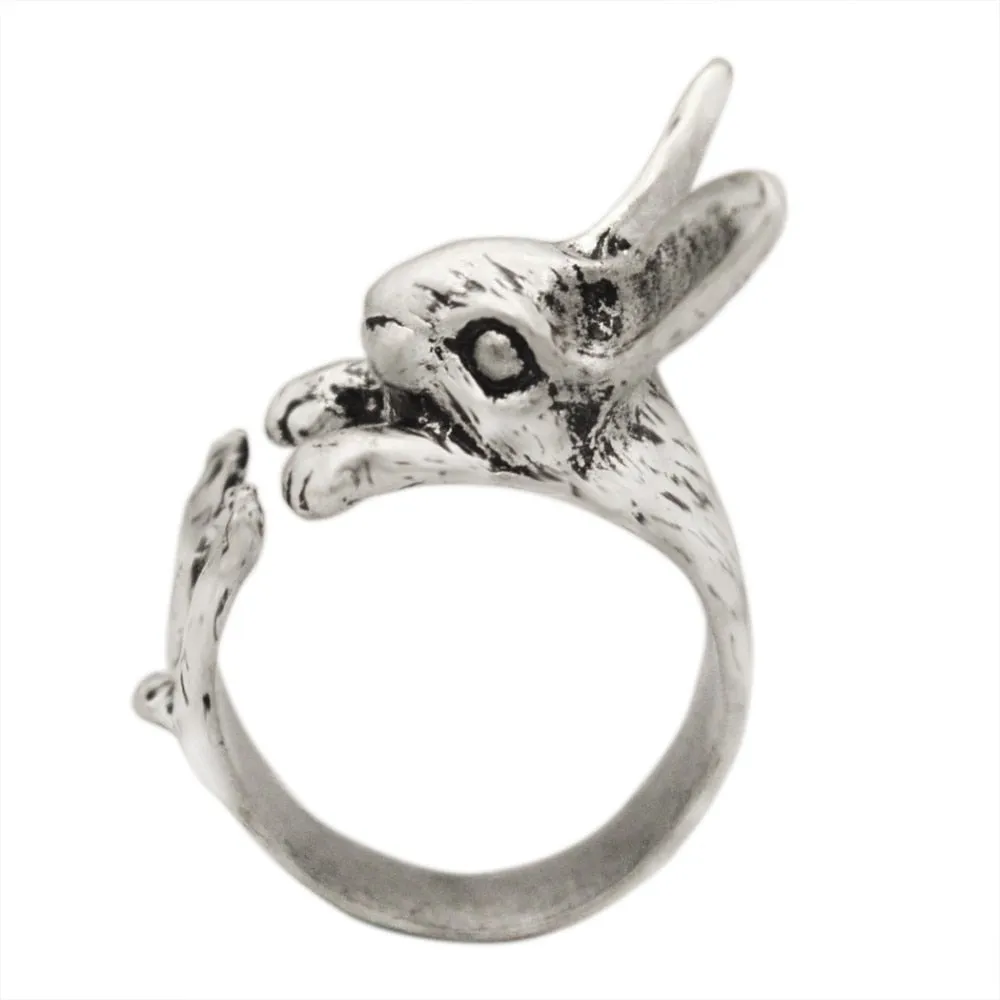 Adjustable Vintage Hippie Chic  Rabbit   Knuckles Rings