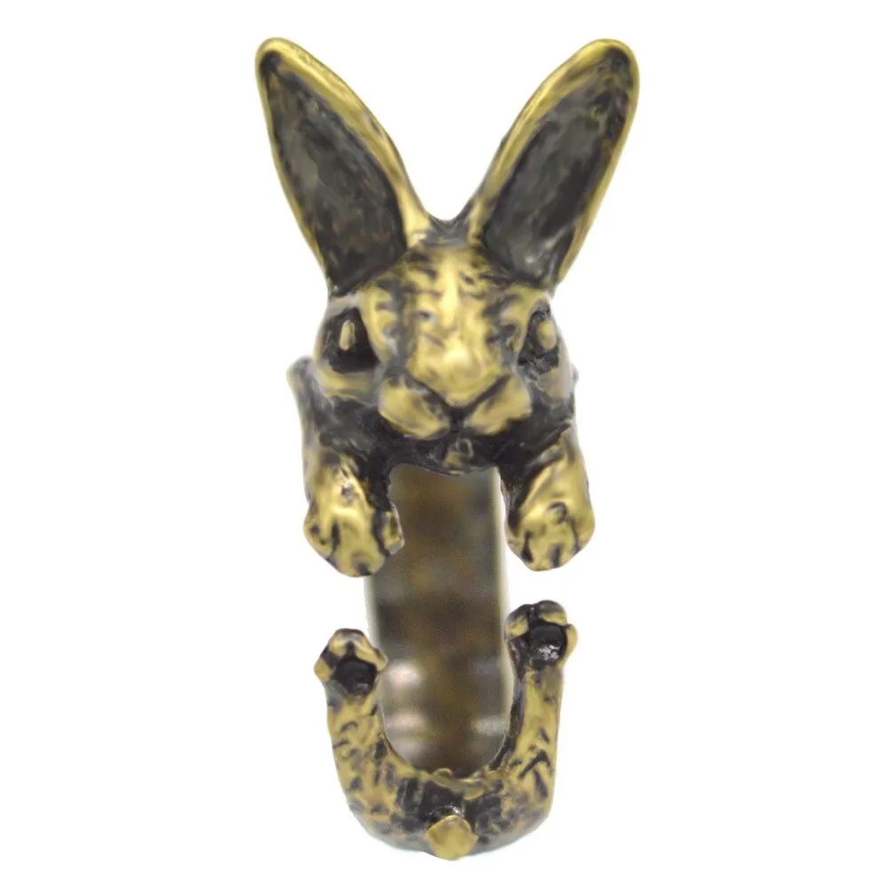 Adjustable Vintage Hippie Chic  Rabbit   Knuckles Rings