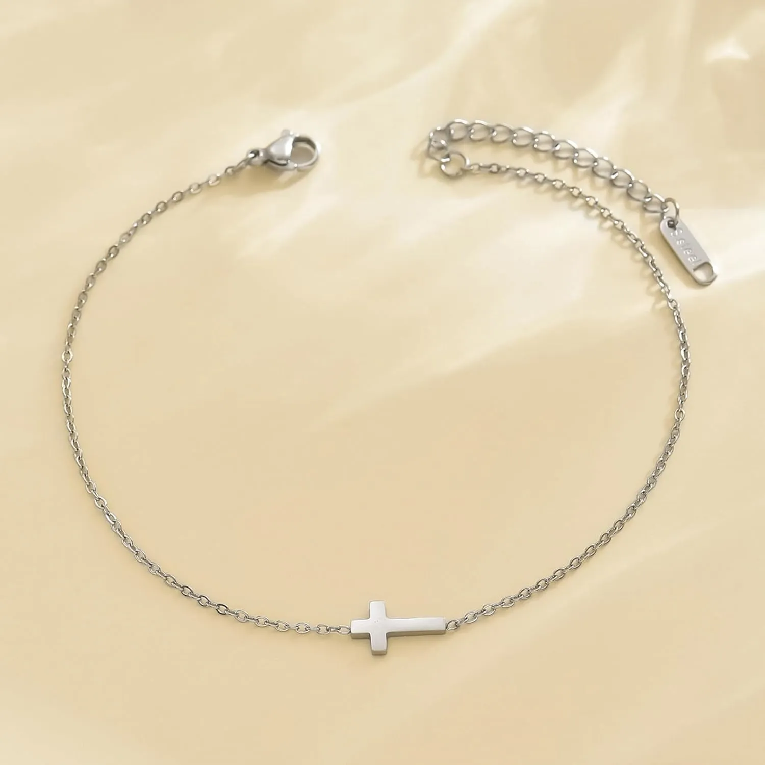 Ankle Bracelets for Women Dainty 18K Gold Plated Anklet Waterproof Round Beaded Paperclip Herringbone Pearl Chain Anklets Waterproof Beach Foot Jewelry