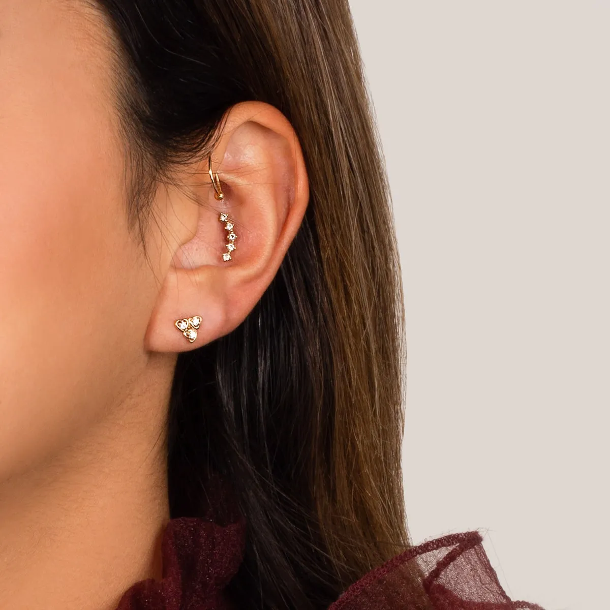 Arifolia Stud Earrings