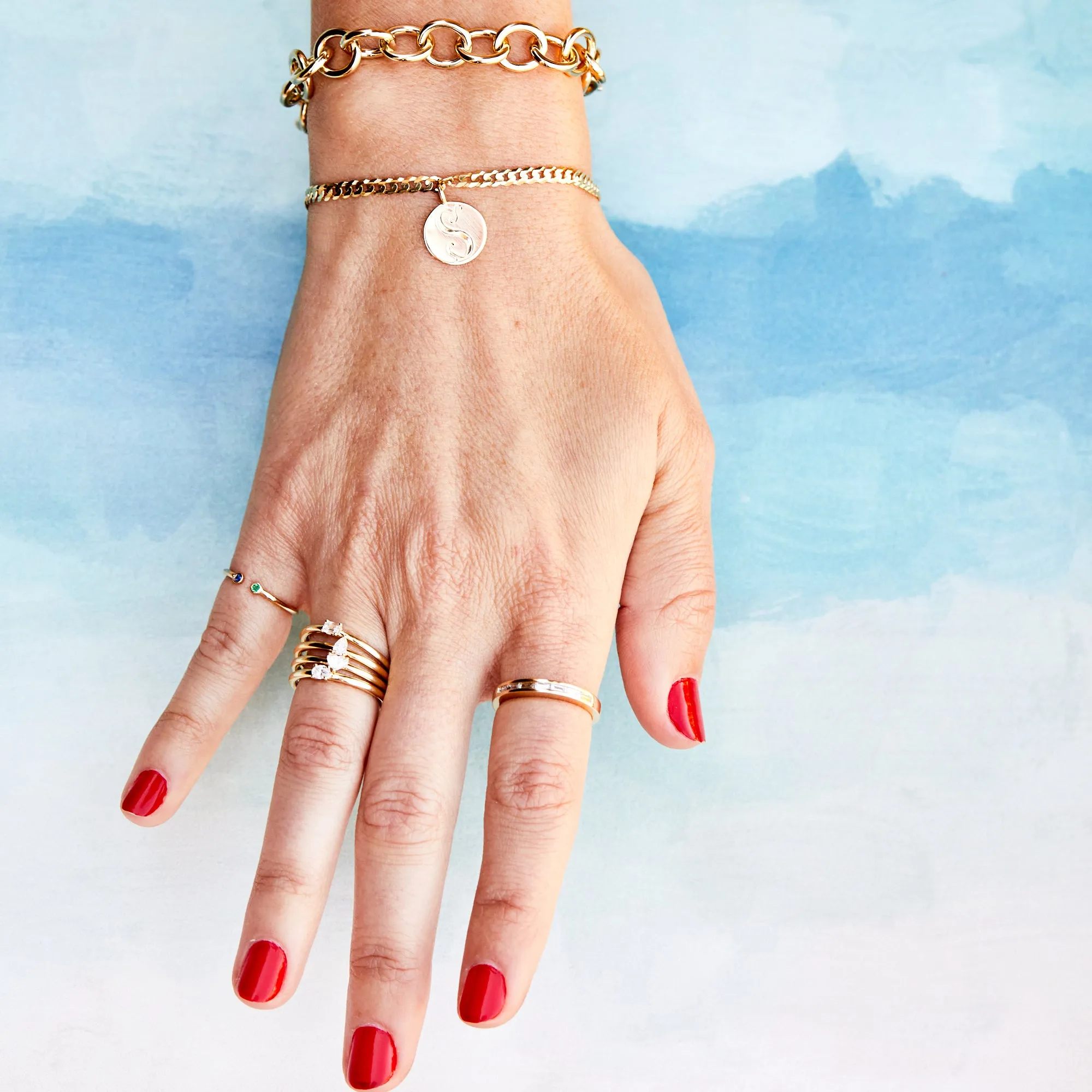 Baguette Diamond Stacking Ring