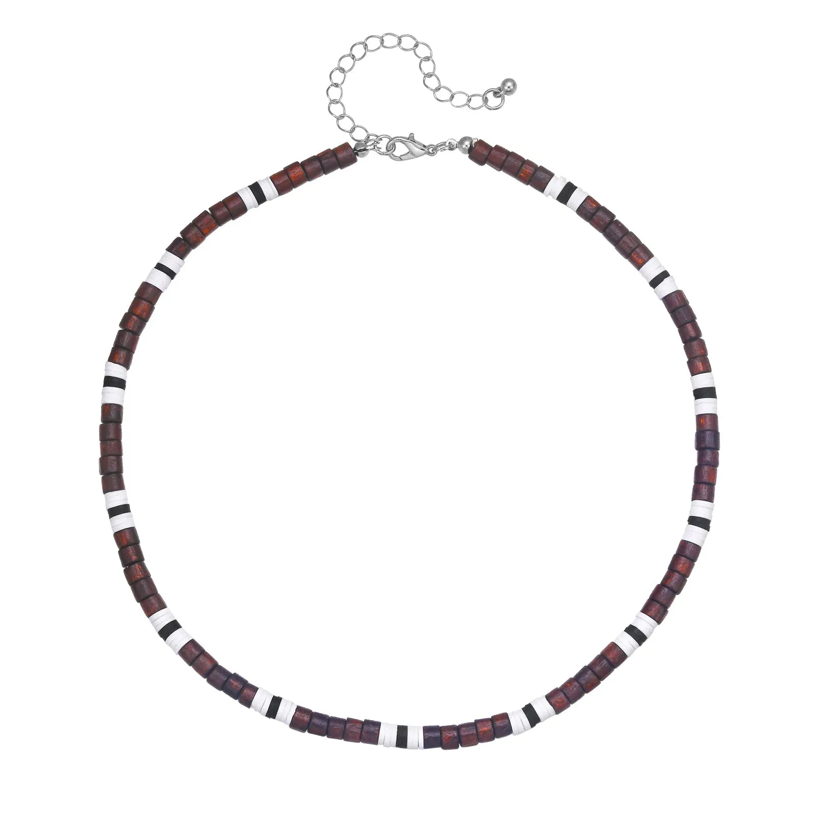 Beaded Necklace for Men,Handmade Men Beaded Choker Necklace for Boys