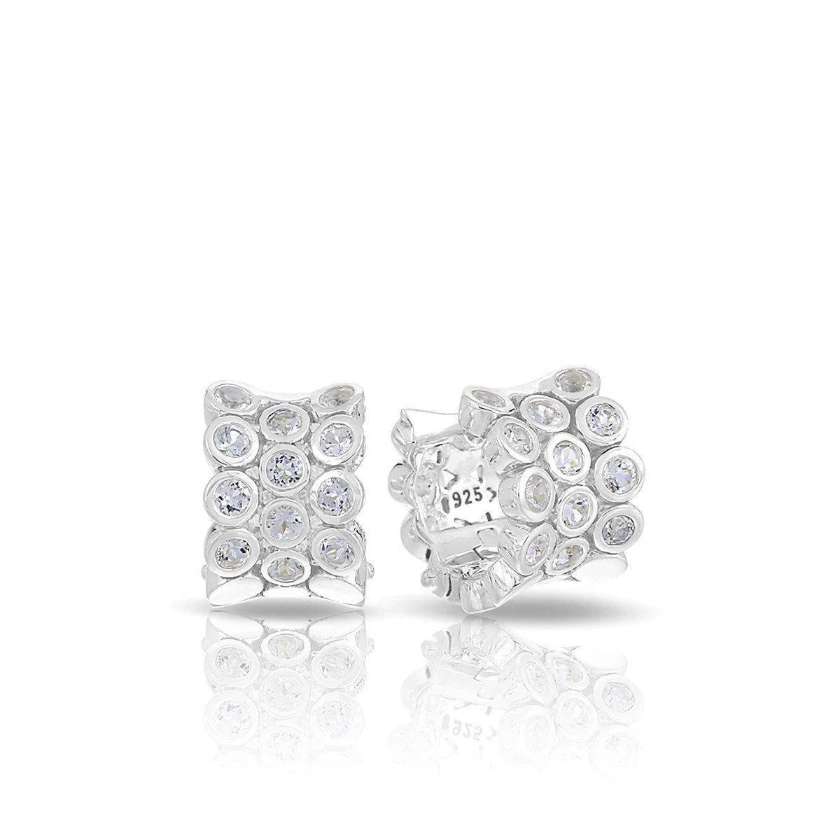 Belle Etoile Shimmer Earrings - Silver