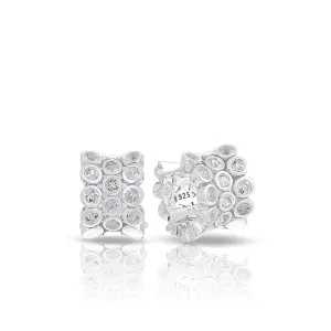 Belle Etoile Shimmer Earrings - Silver