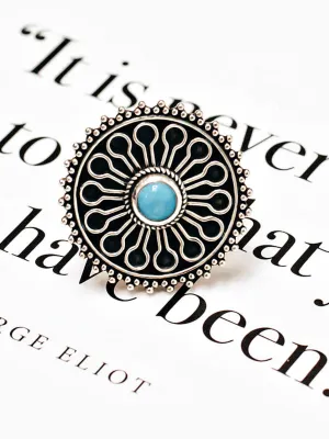 Boho Dainty Turquoise Ring