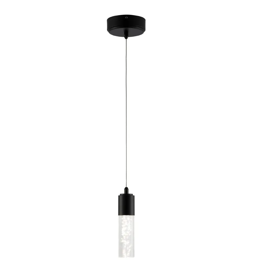 Bolha 4.75" Bubble Acrylic/Iron Modern Minimalist Integrated LED Pendant