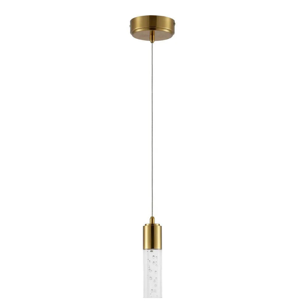 Bolha 4.75" Bubble Acrylic/Iron Modern Minimalist Integrated LED Pendant