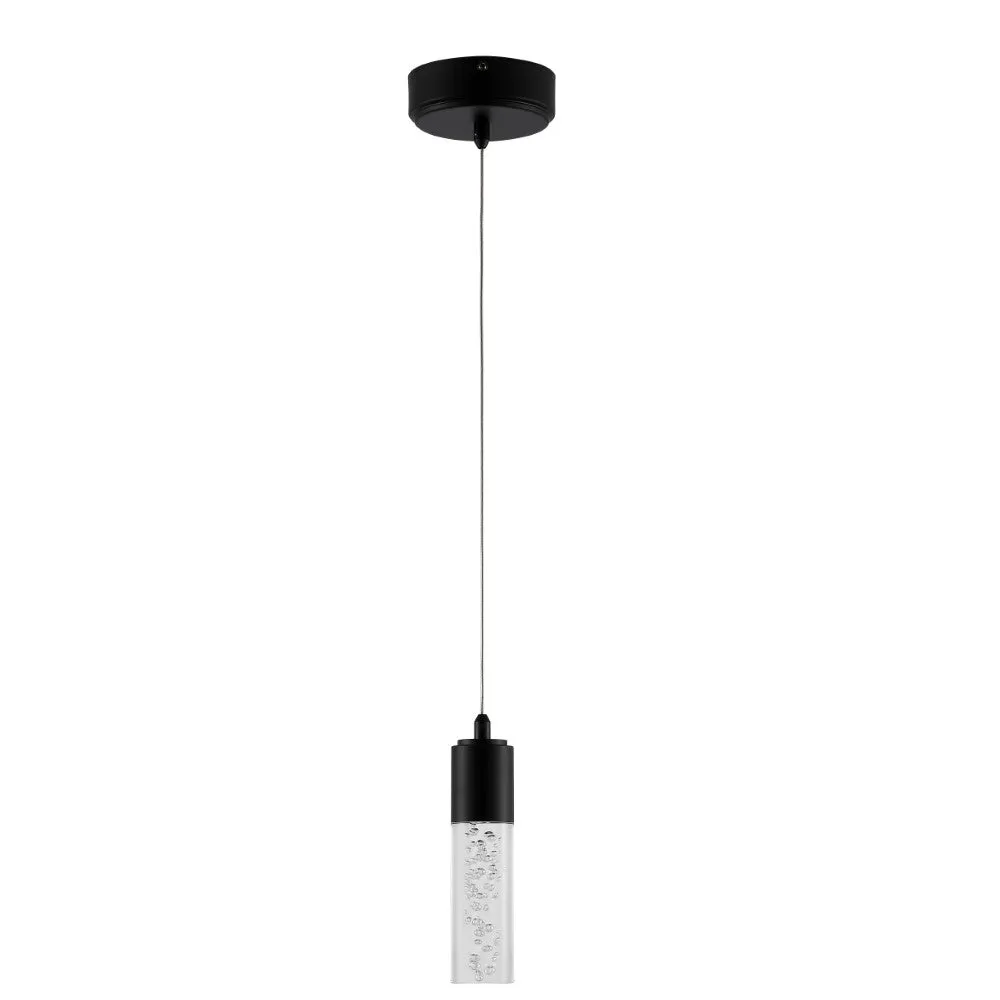 Bolha 4.75" Bubble Acrylic/Iron Modern Minimalist Integrated LED Pendant