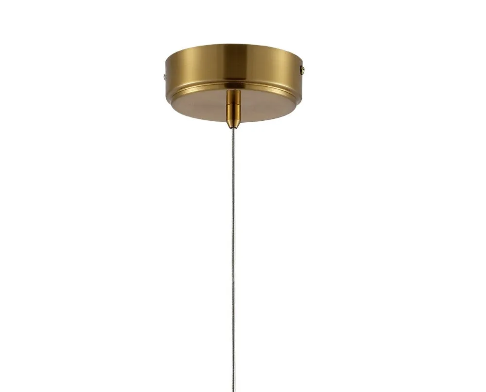 Bolha 4.75" Bubble Acrylic/Iron Modern Minimalist Integrated LED Pendant