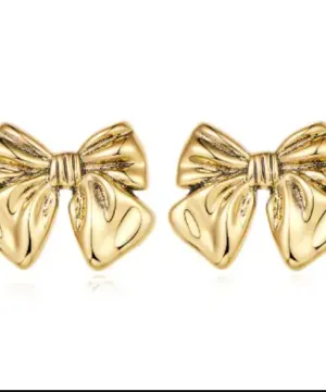 Bow Earrings - Gold