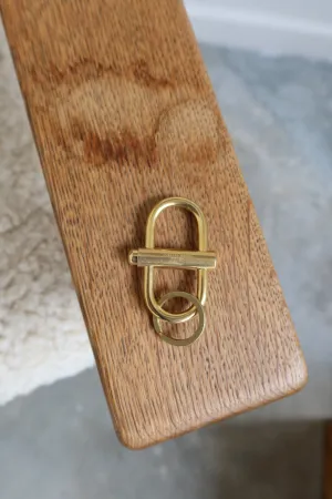 Brass Lock Keychain