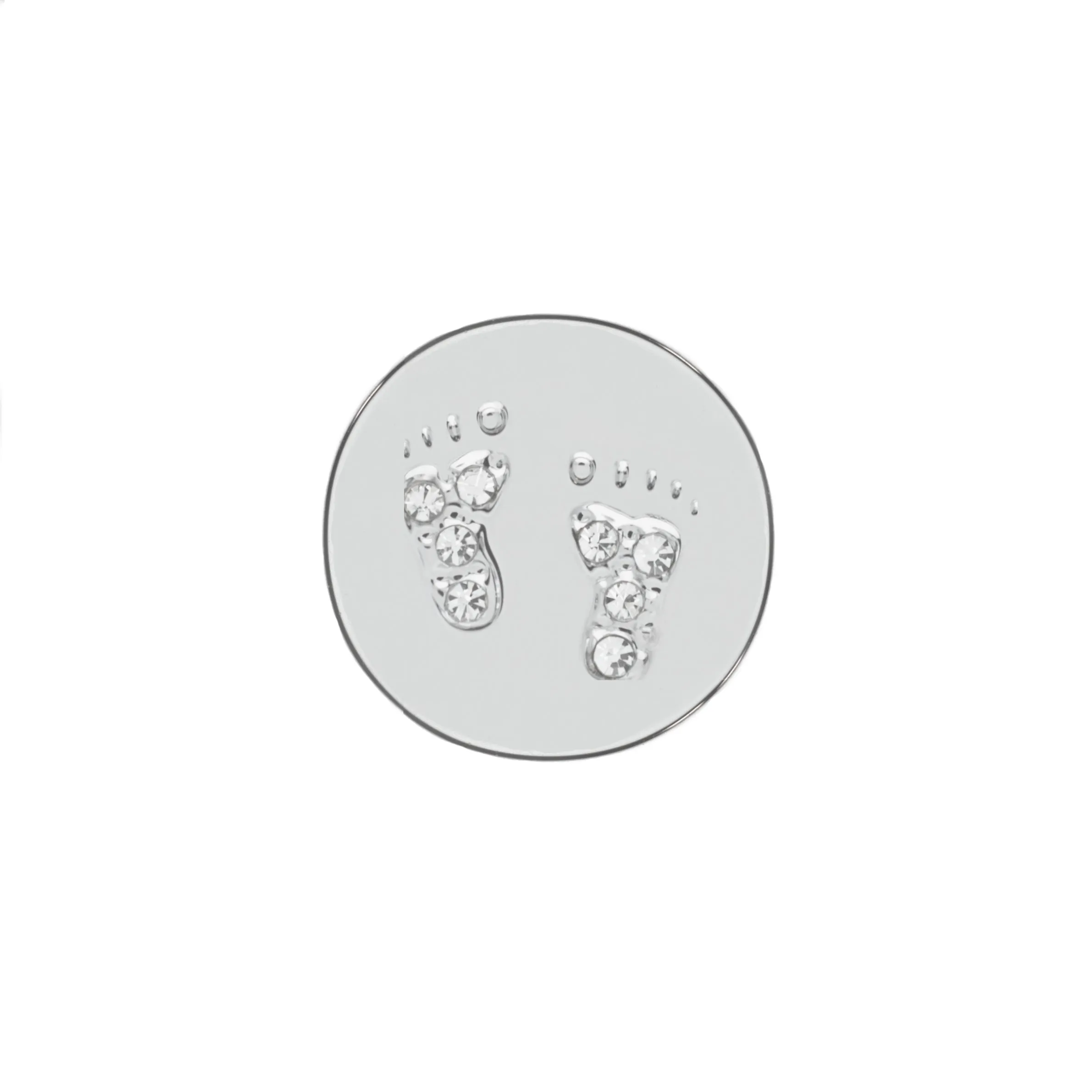 Buckle Up Rose Gold Footprints Charm