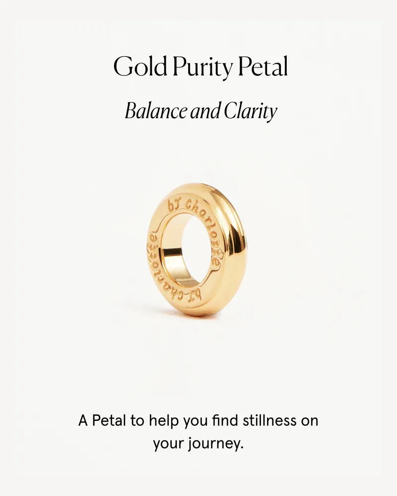 By Charlotte Purity Petal Charm - 18k Gold Vermeil