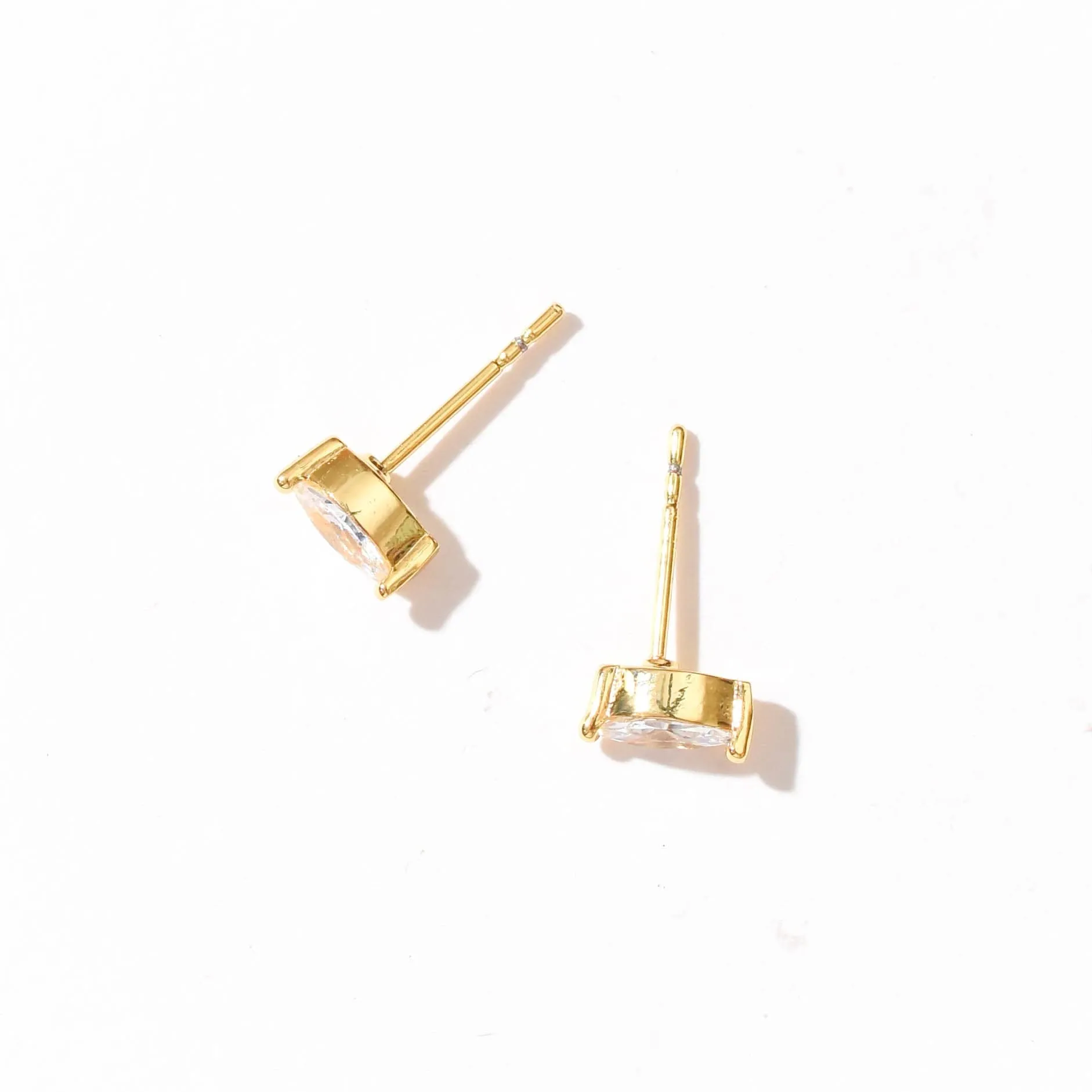 Carmen Marquise Studs | Gold