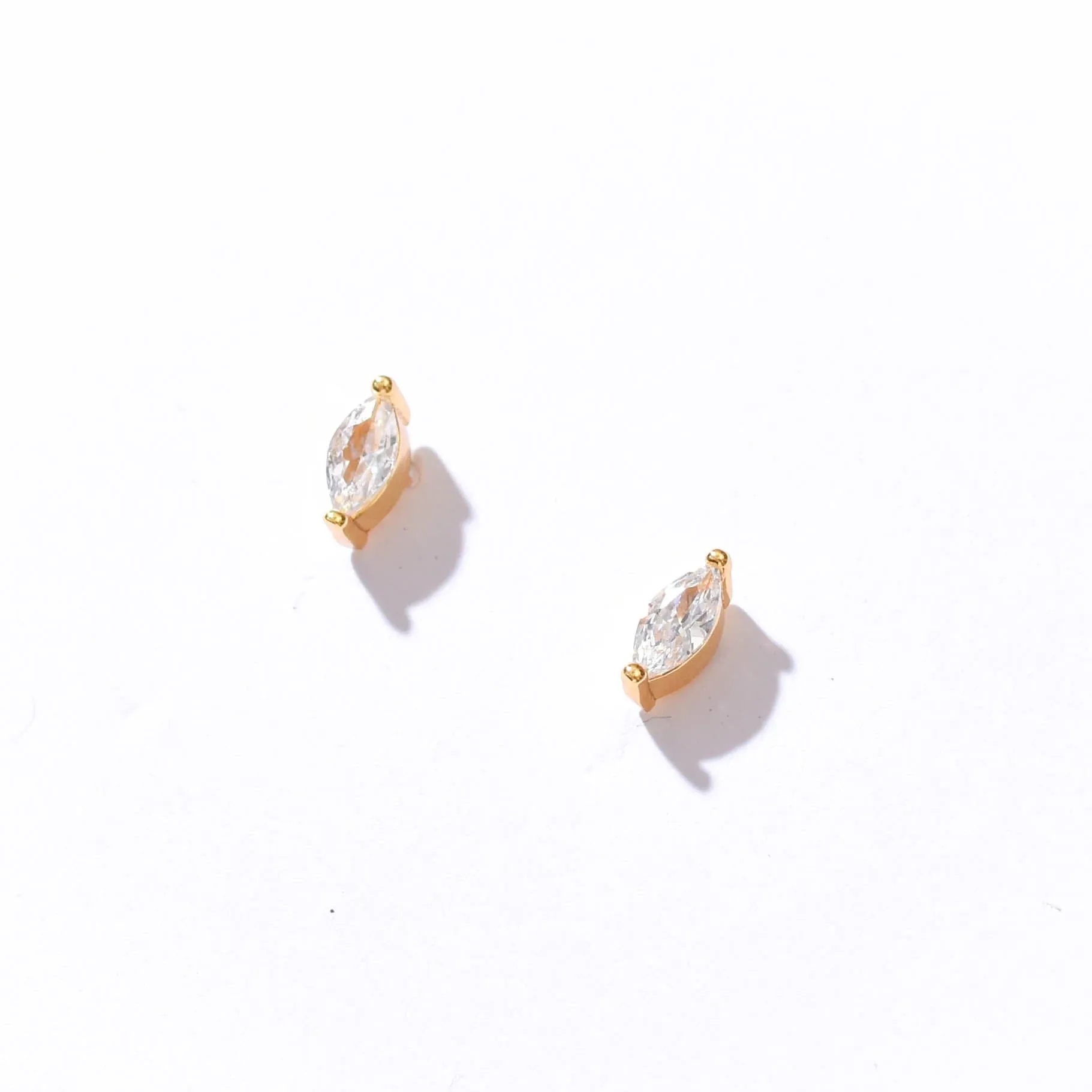 Carmen Marquise Studs | Gold