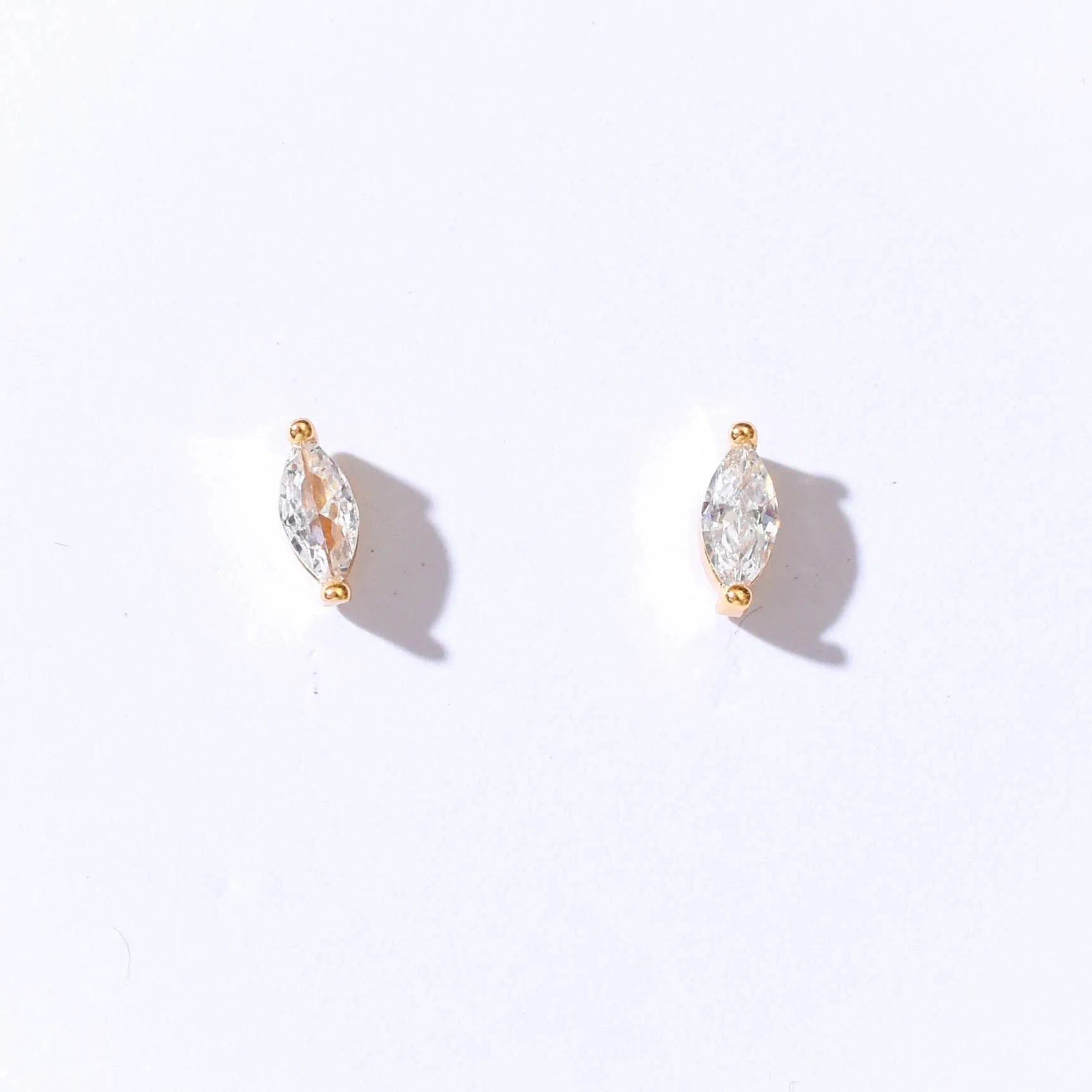 Carmen Marquise Studs | Gold