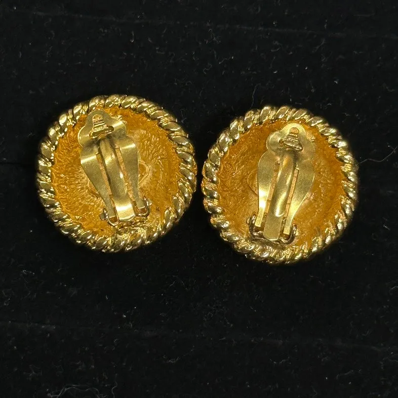 Chanel Earrings 945 Gold Statement