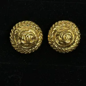 Chanel Earrings 945 Gold Statement