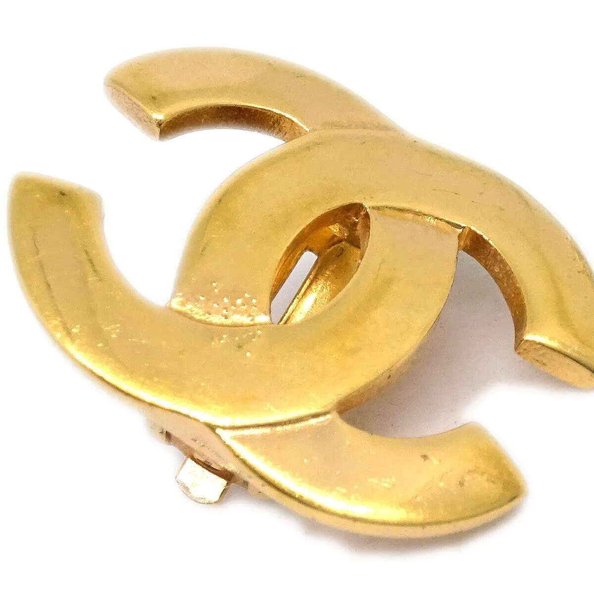 Chanel Gold Cc Earrings Clip-On 02P