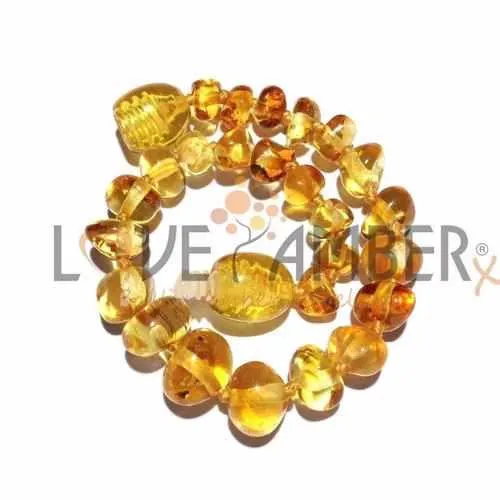 Child Honeypot Polished Honey Baltic Amber Anklet Bracelet