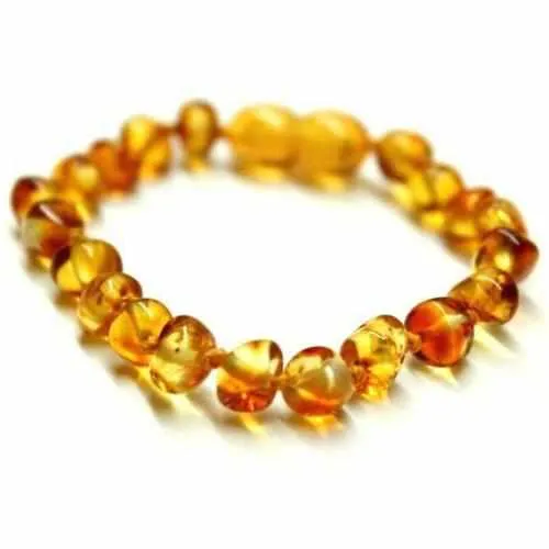 Child Honeypot Polished Honey Baltic Amber Anklet Bracelet