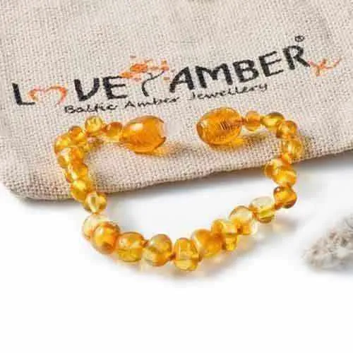 Child Honeypot Polished Honey Baltic Amber Anklet Bracelet