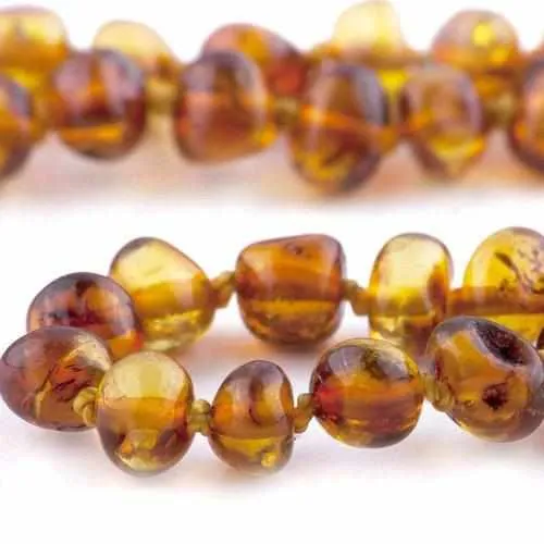 Child Honeypot Polished Honey Baltic Amber Anklet Bracelet