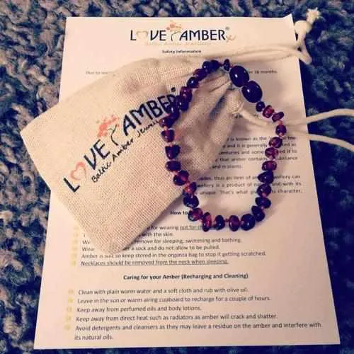Child Honeypot Polished Honey Baltic Amber Anklet Bracelet