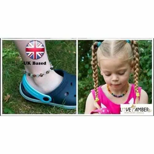 Child Honeypot Polished Honey Baltic Amber Anklet Bracelet