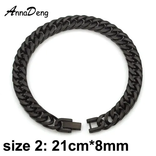 CHIMDOU Men Bracelet Silver Color / Gold Color Black Stainless Steel Bracelet & Bangle Male Accessory Hip Hop Party Rock Jewelry