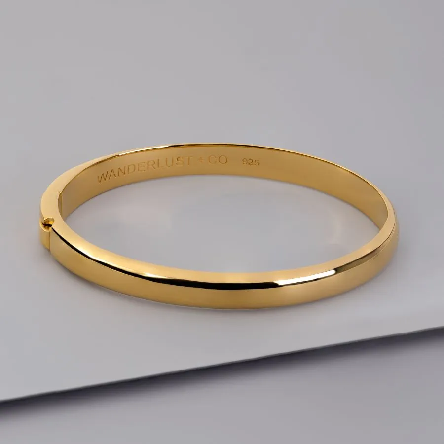 Classic Bold 14K Gold Vermeil Bangle