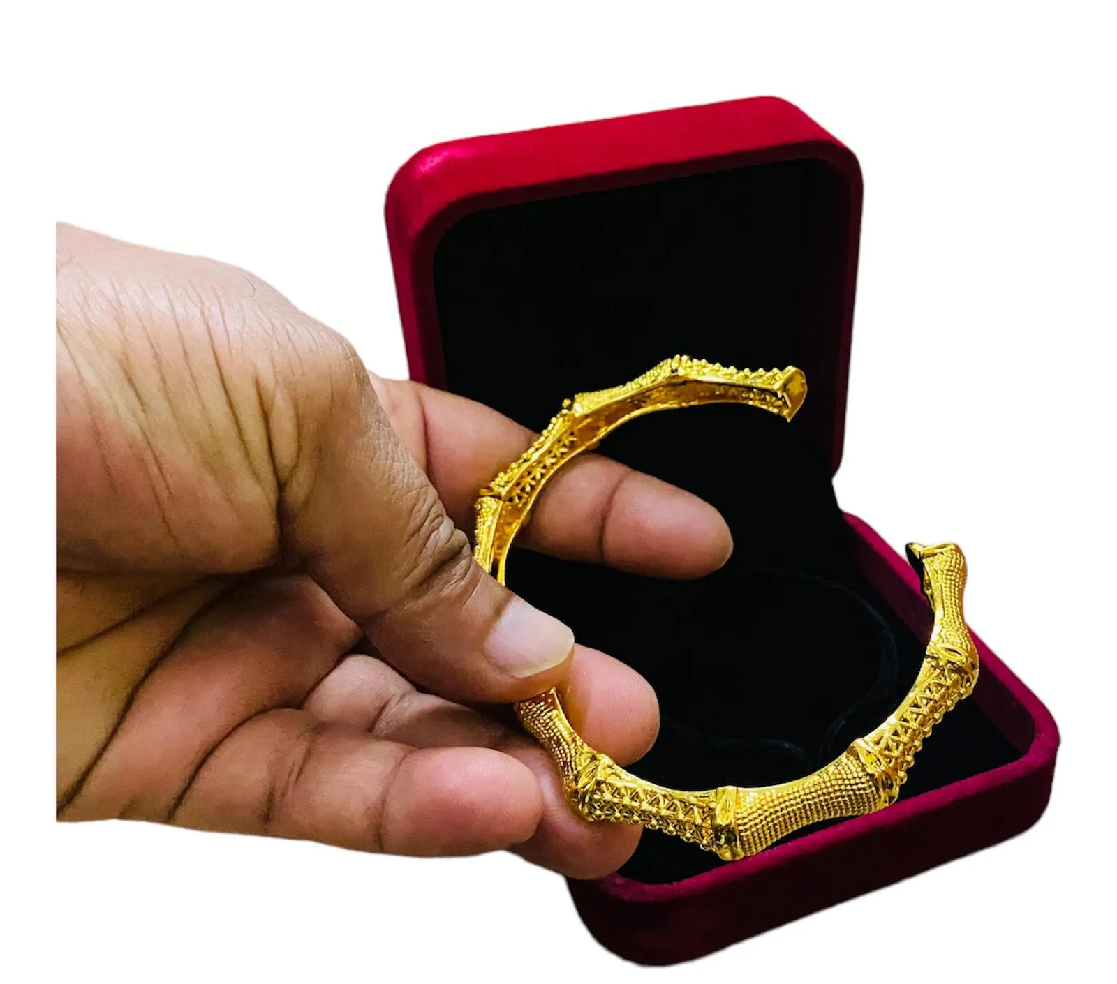Classic Nicely Bracelet High Quality Gold Plated 65MM Fashion Wedding Bangle Women Birthday Gift With Box -S4887026