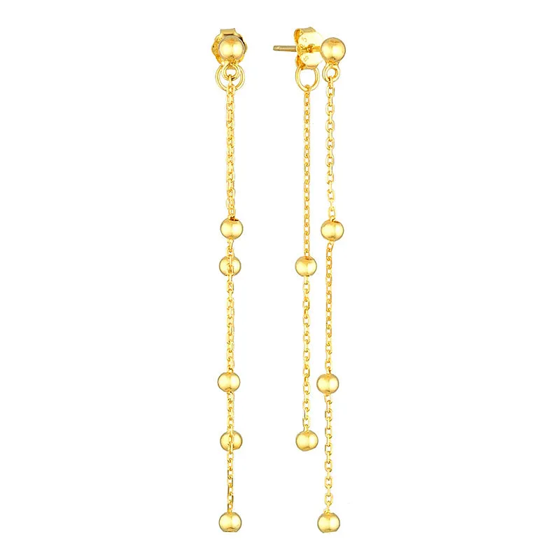 Condamine Sterling Silver Earrings plated in 18K Gold