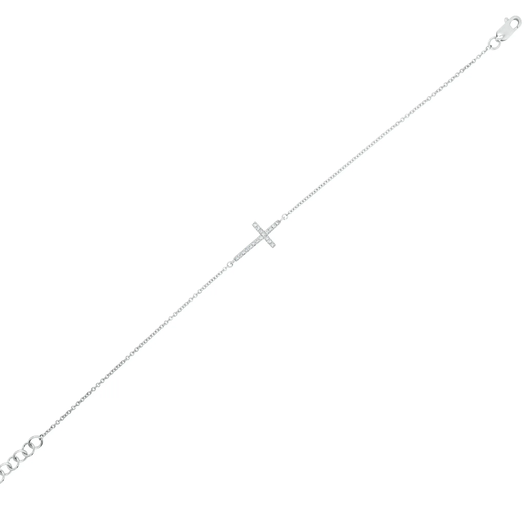Diamond Cross Bracelet