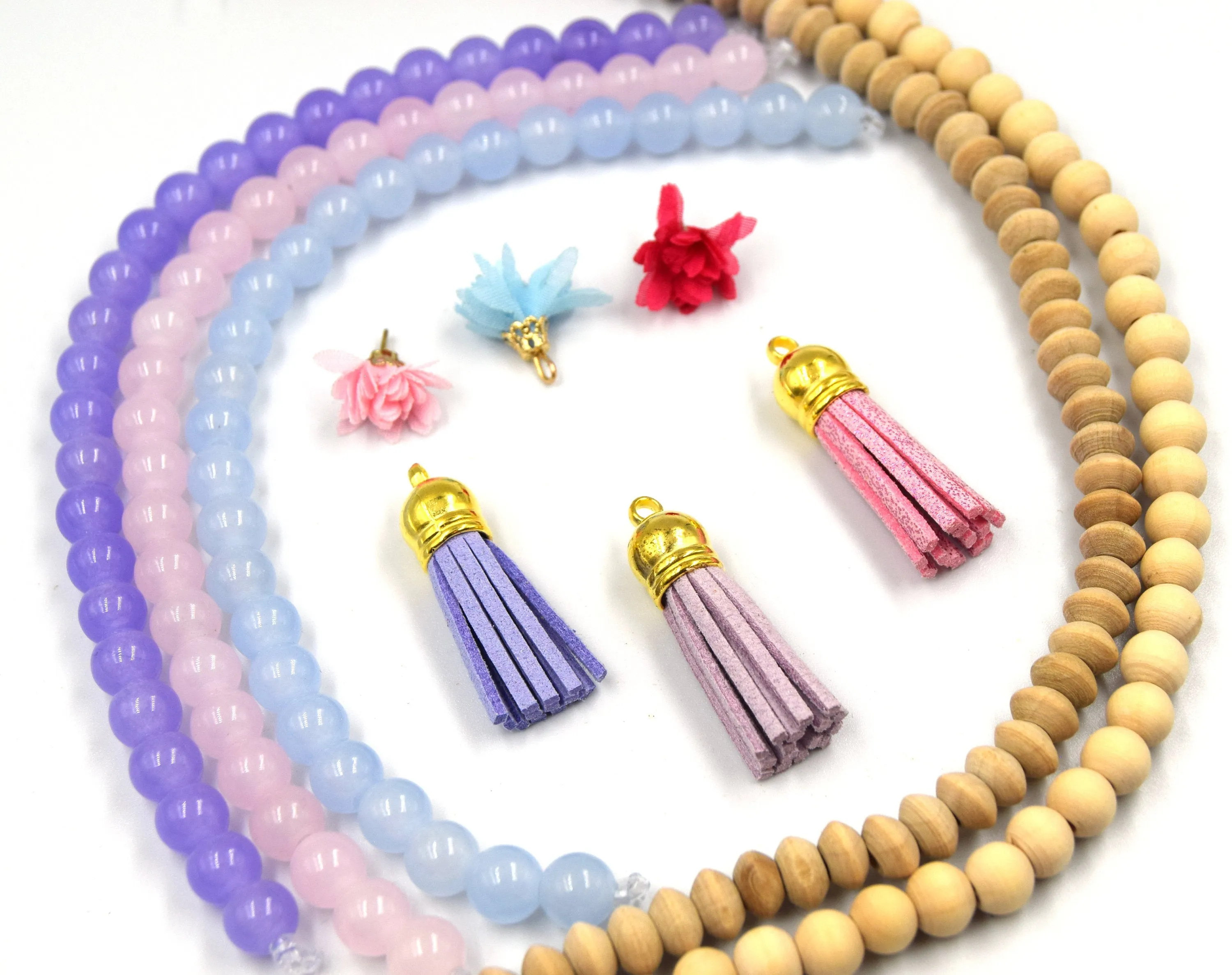 DIY KIT, Bracelet Kit for Kids, DIY Bracelet Kit, Bracelet Making Kit, Jewelry Making Kit - Natural Gemstone Beads