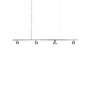 Dune 37-in Brushed Nickel LED Linear Pendant