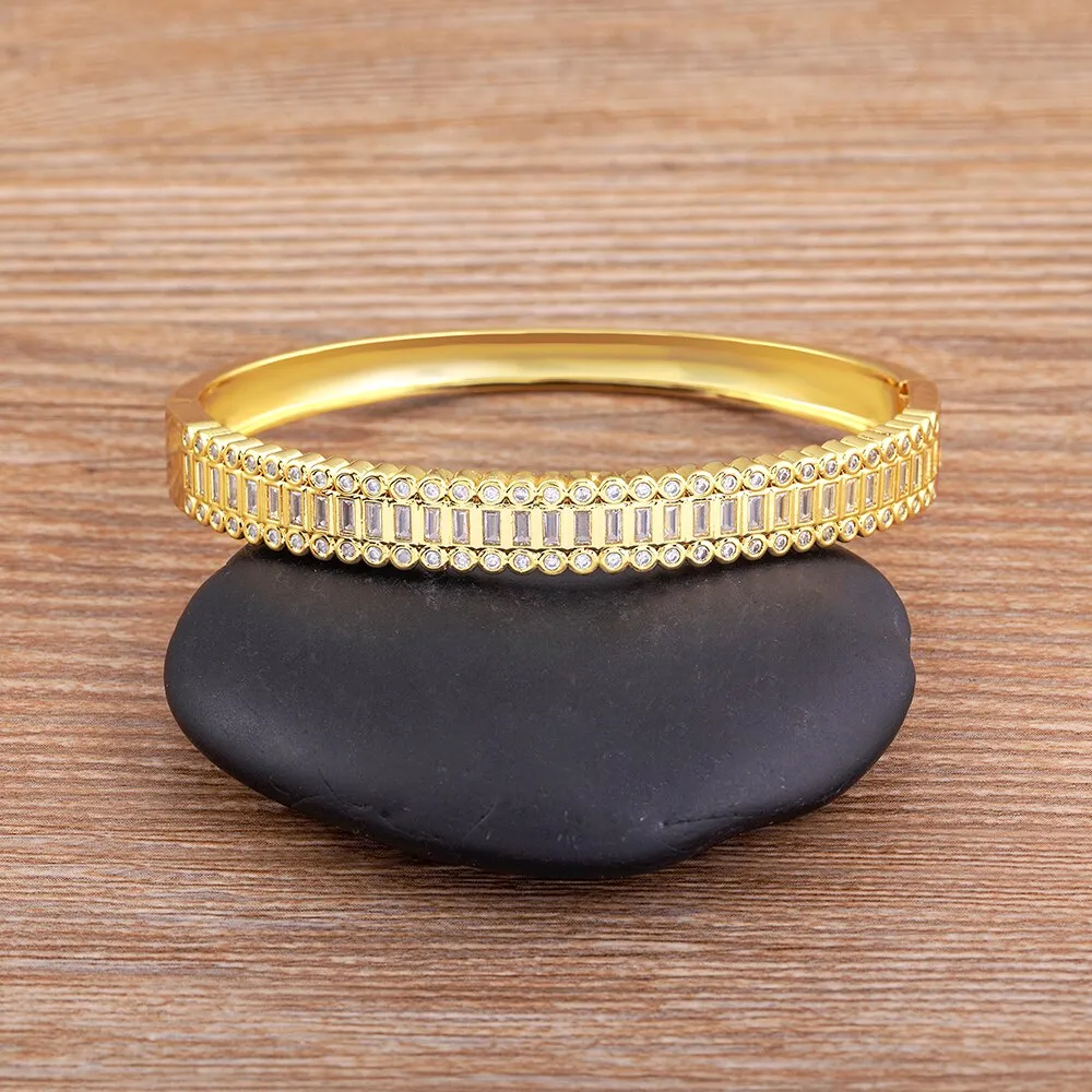 Elegant Classic Crystal Bangles Bracelets For Women