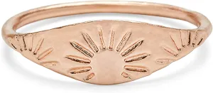 ENGRAVED SUN RING