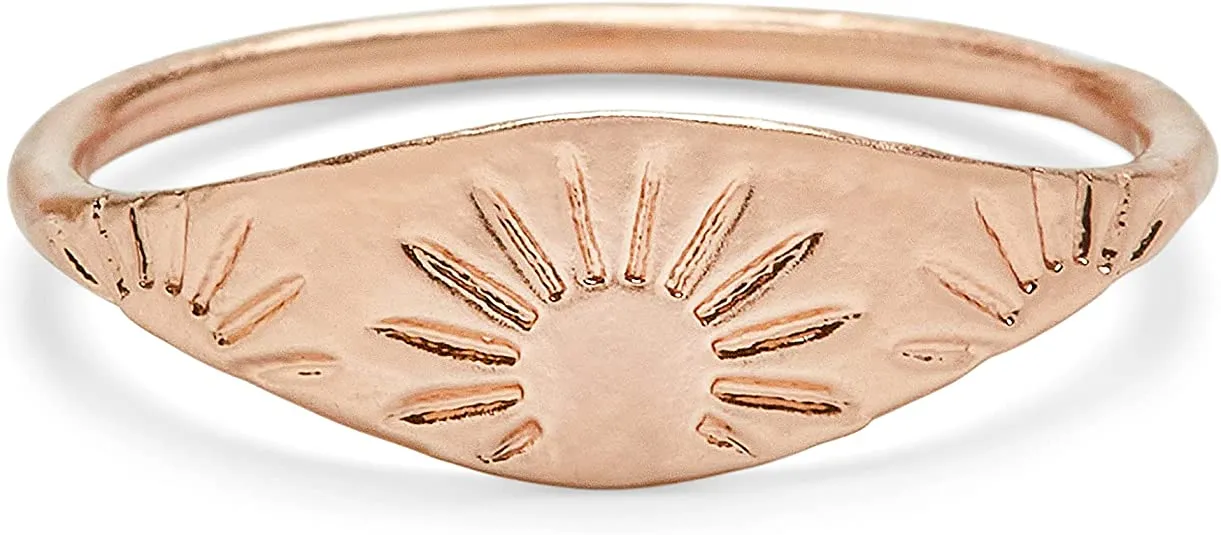 ENGRAVED SUN RING