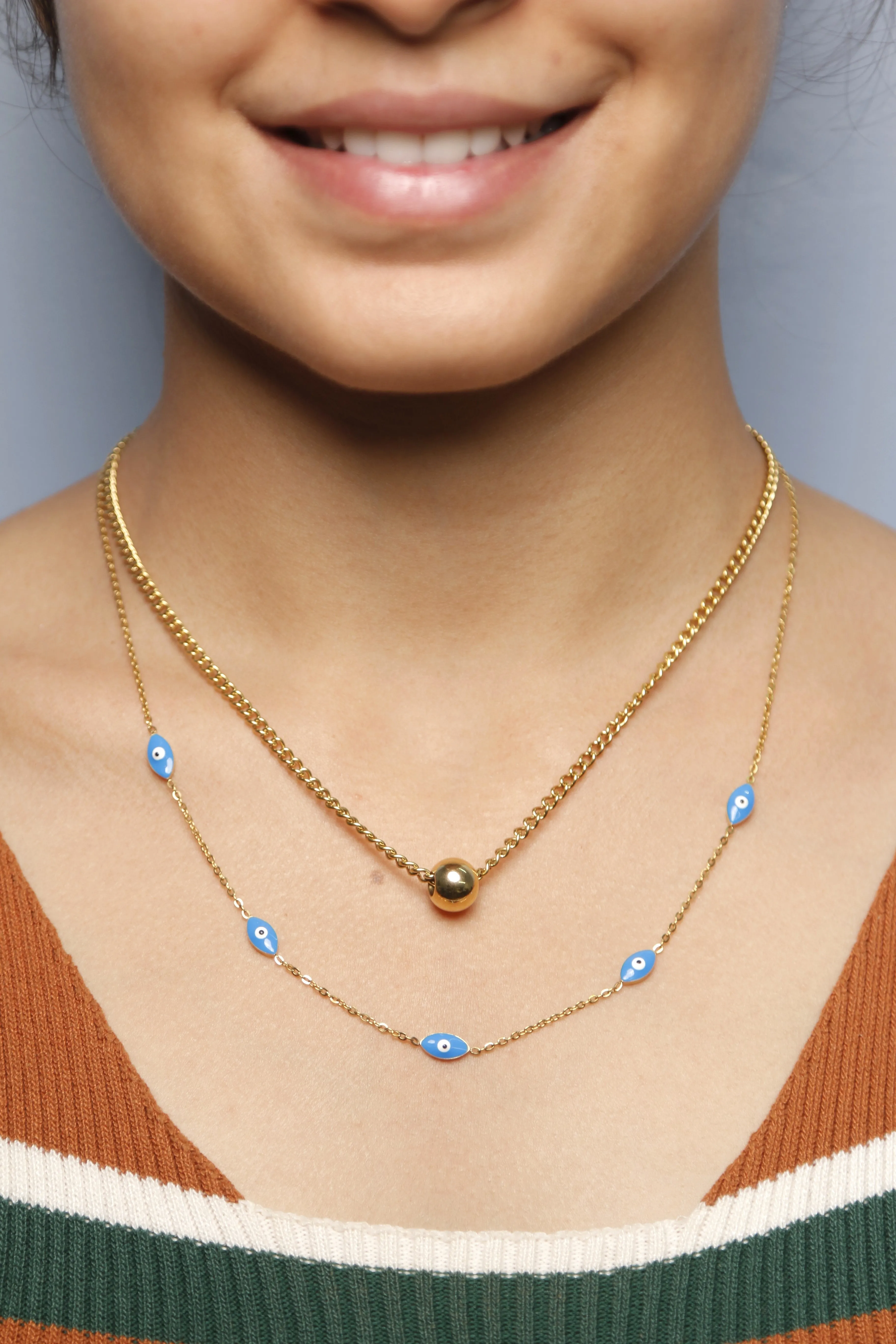 Evil Eye Gold Necklace