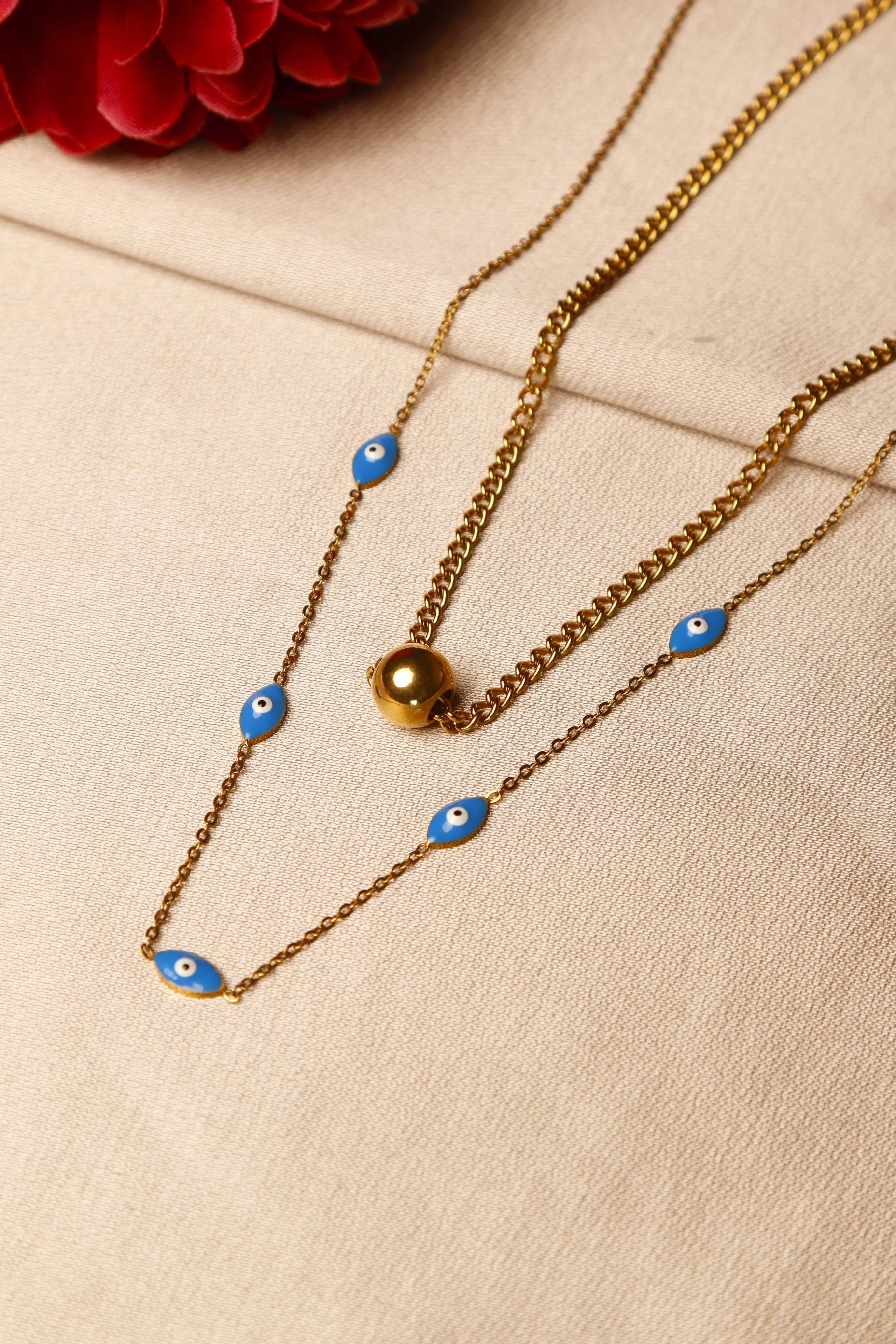 Evil Eye Gold Necklace