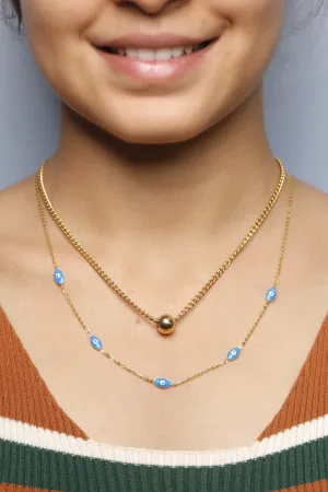 Evil Eye Gold Necklace