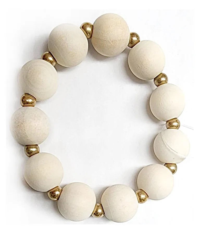 Fabulous Wood Bead Bracelet